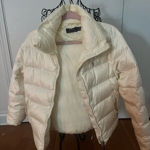 Ralph Lauren Women's White Puffer Jacket